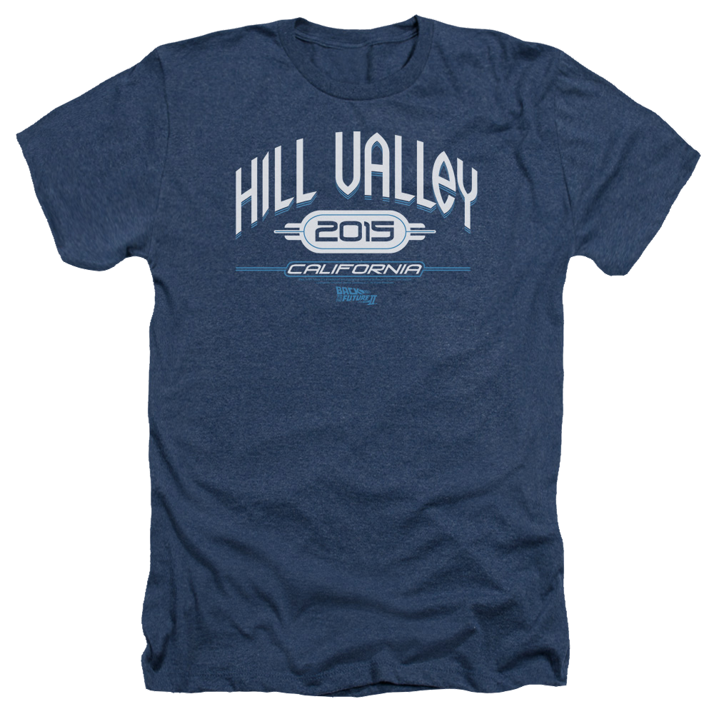 Back to the Future Trilogy Hill Valley 2015 - Men's Heather T-Shirt