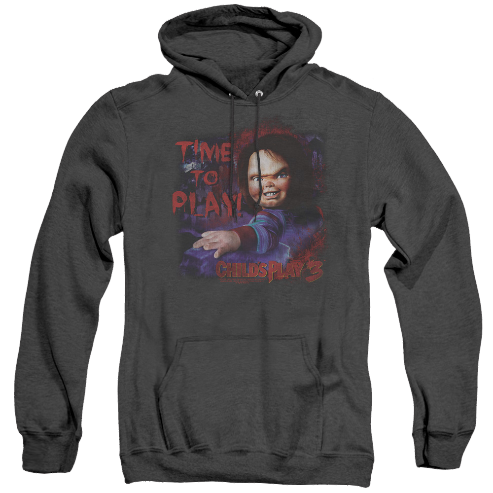 Child's Play Time To Play - Heather Pullover Hoodie