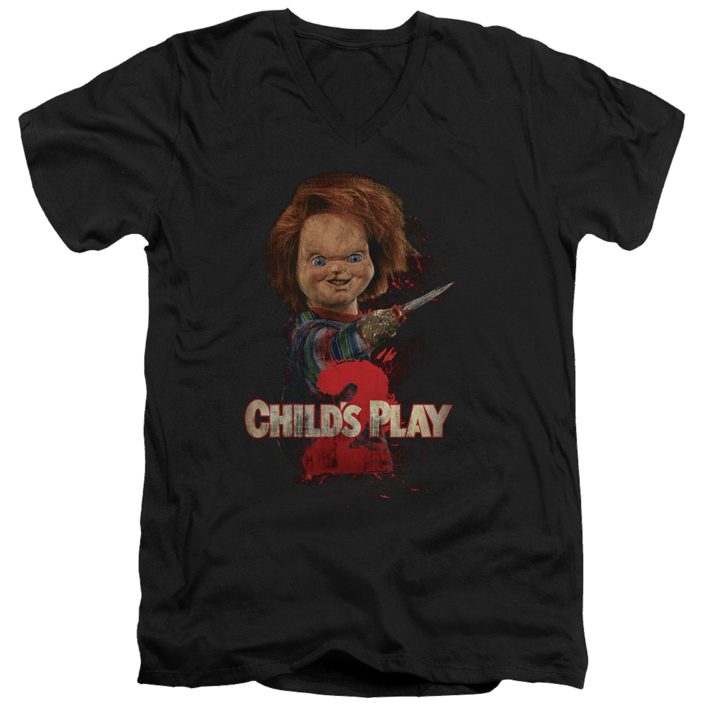 Child's Play Heres Chucky - Men's V-Neck T-Shirt