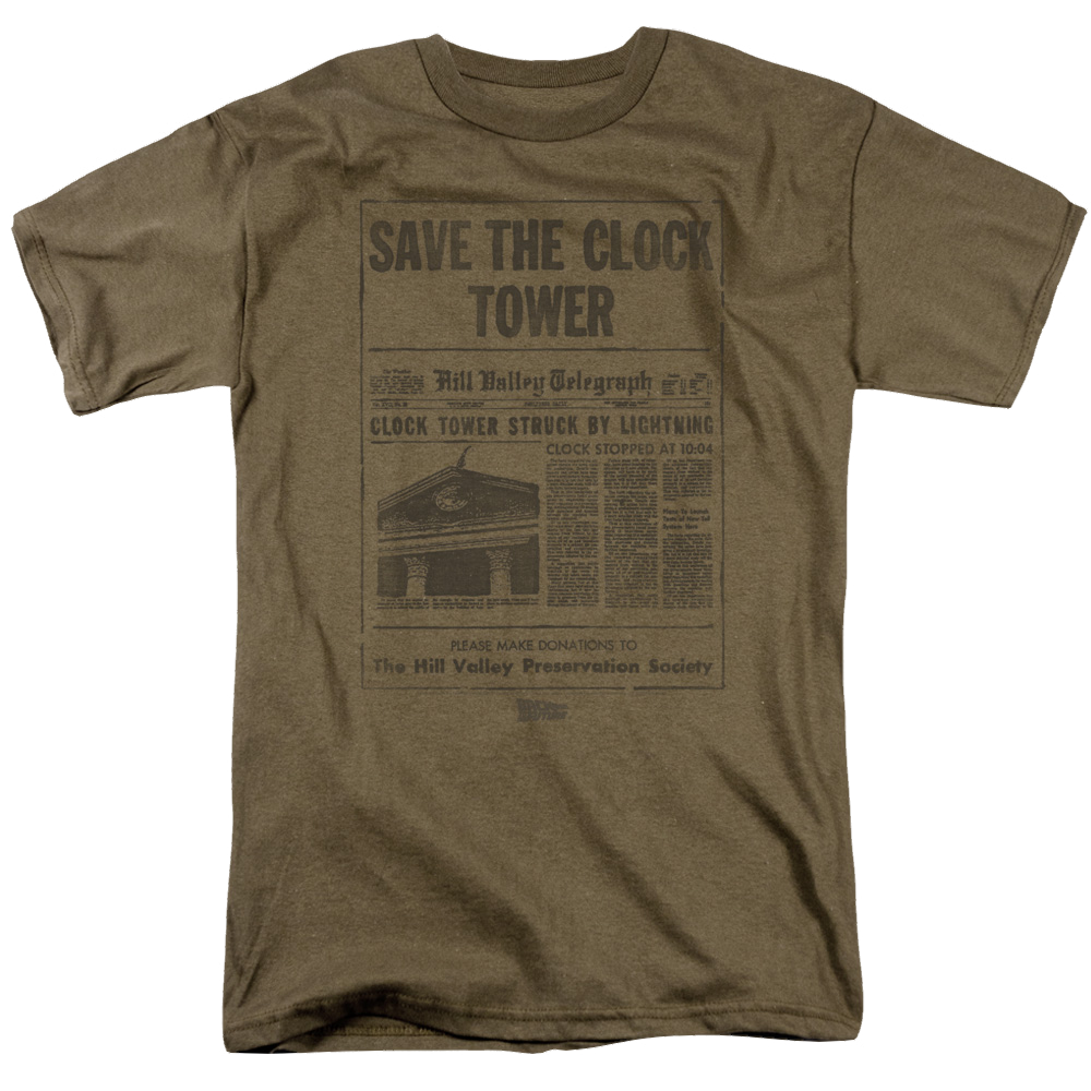 Back To The Future Trilogy Clock Tower - Men's Regular Fit T-Shirt
