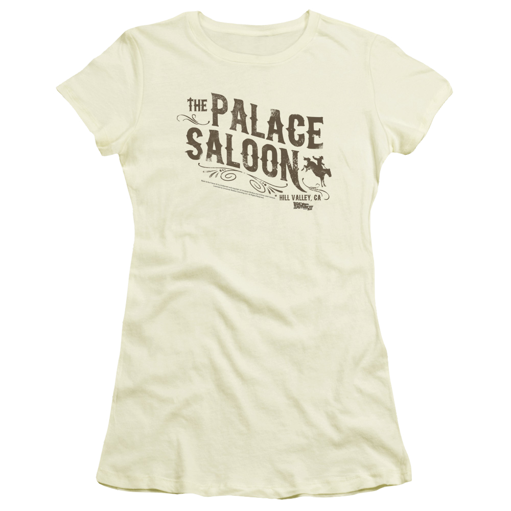 Back to the Future III Palace Saloon - Juniors T-Shirt