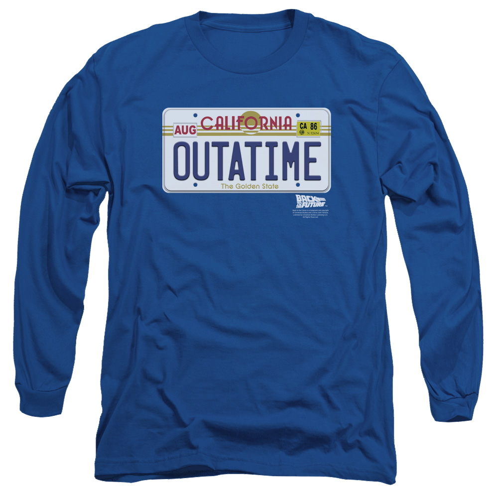 Back To The Future Outatime Plate - Men's Long Sleeve T-Shirt