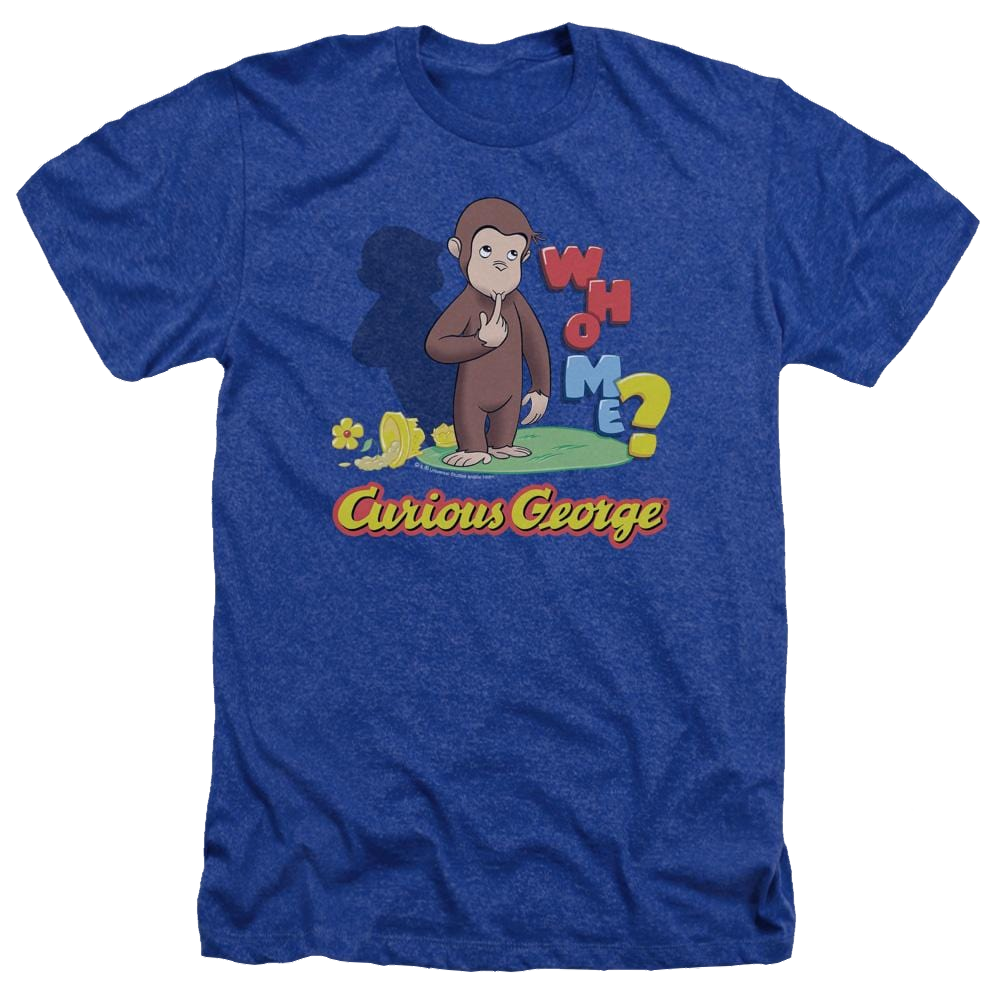 Curious George Who Me - Men's Heather T-Shirt