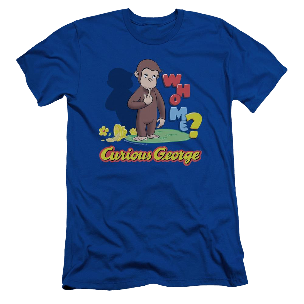 Curious George Who Me - Men's Slim Fit T-Shirt