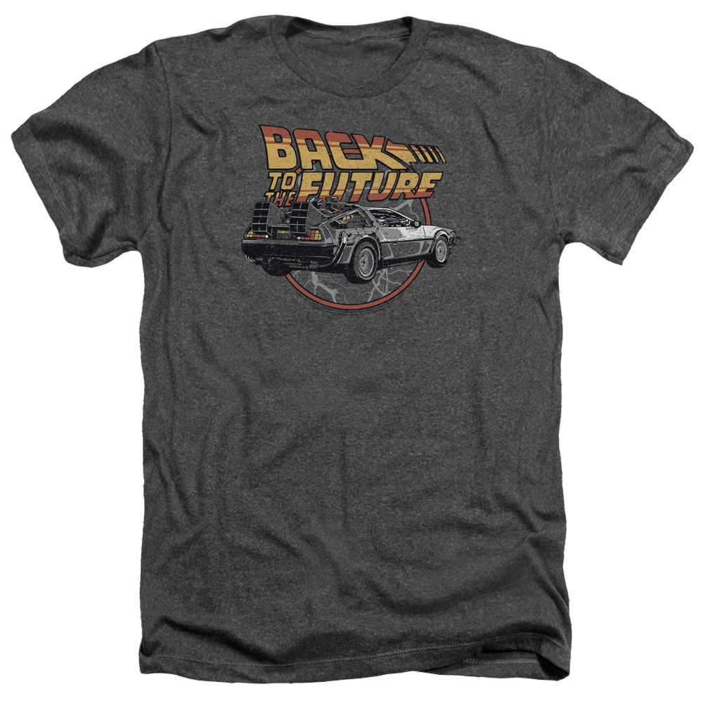 Back To The Future Time Machine - Men's Heather T-Shirt