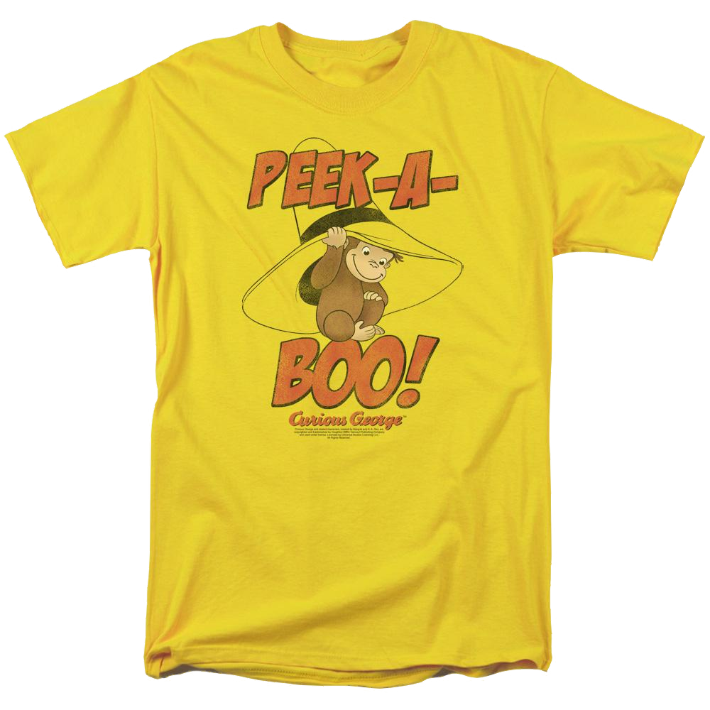 Curious George Peek A Boo - Men's Regular Fit T-Shirt
