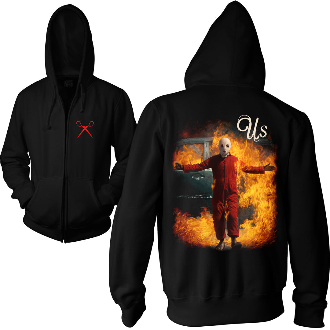 US: BORN TO LOVE FIRE - ZIP-UP HOODIE