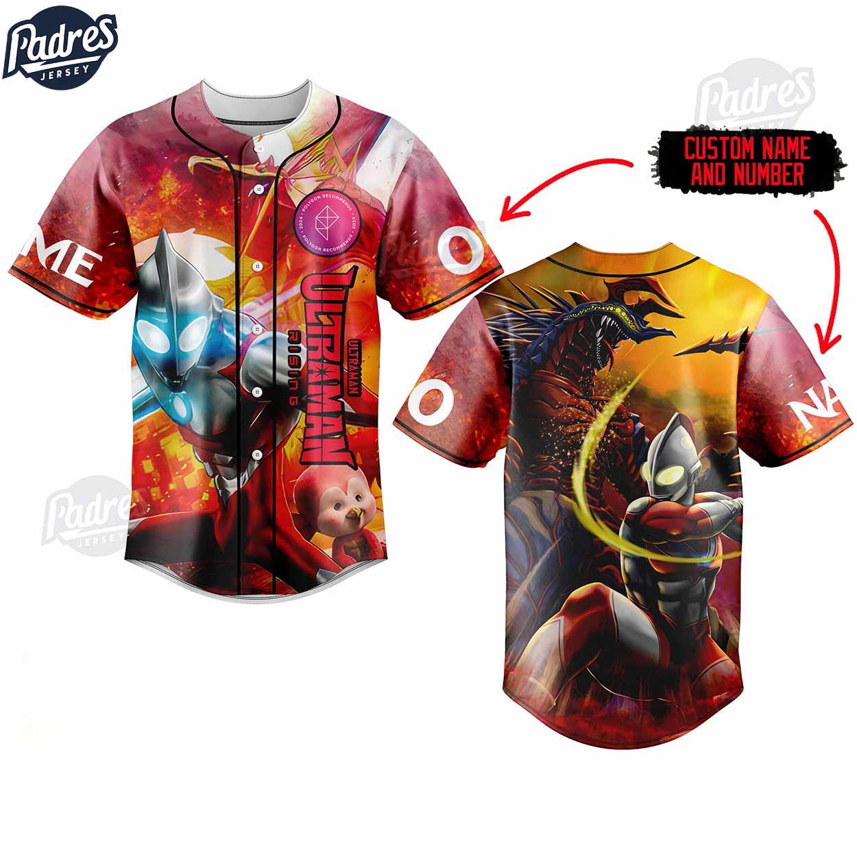 Ultraman Custom Baseball Jersey - Padres Jersey Oasis: Elevate Your Baseball Style Game