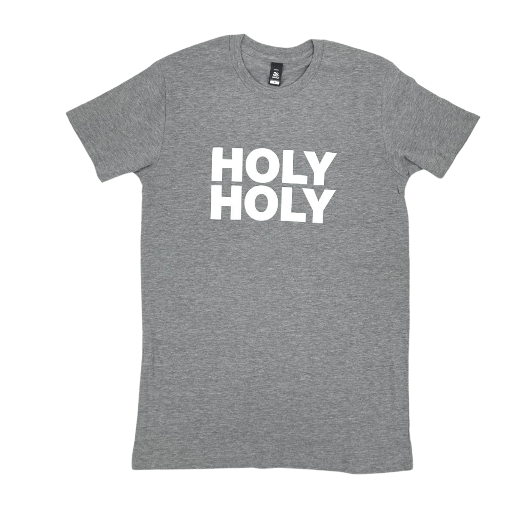 Holy Holy  / Grey/White Logo Tee