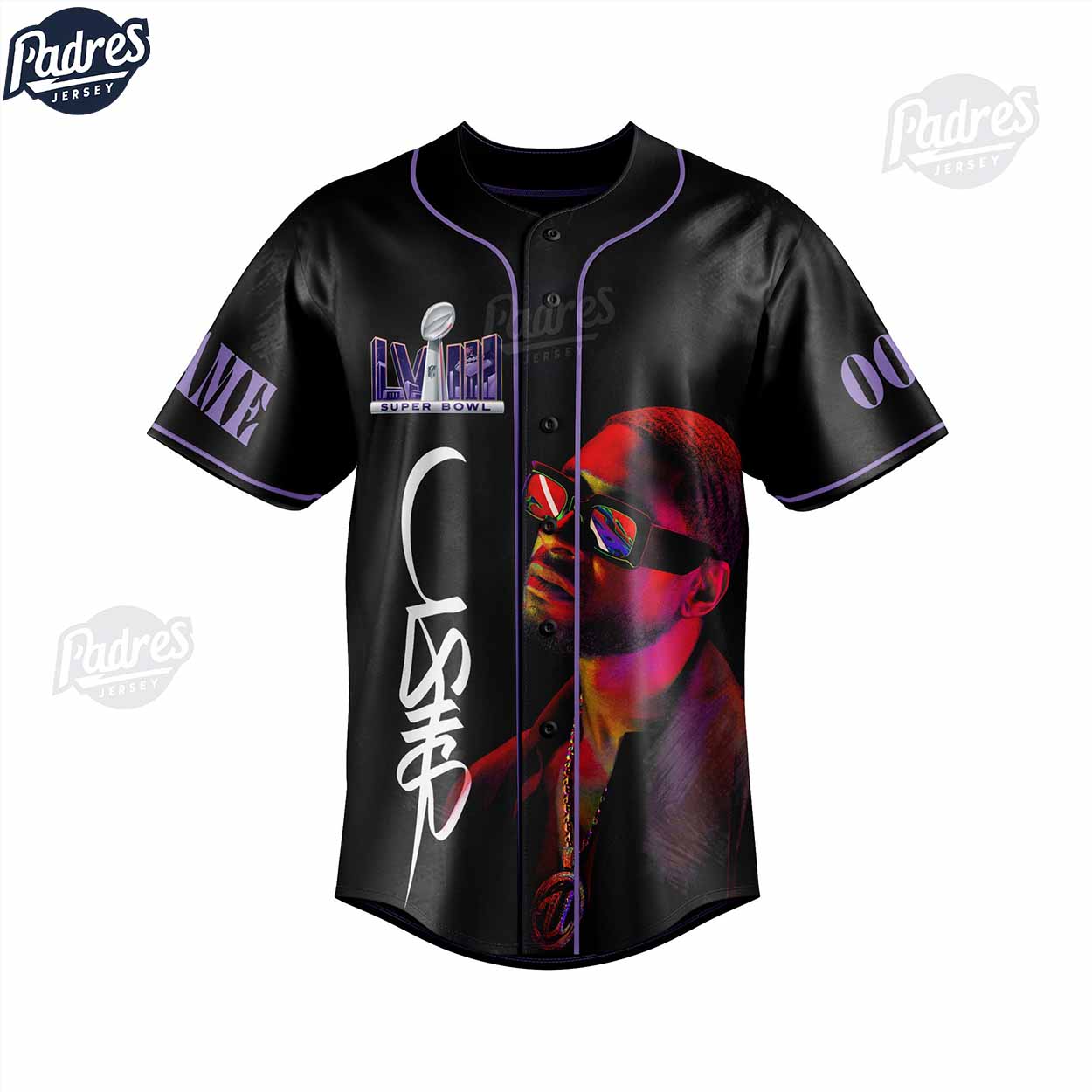 Usher Super Bowl Personalized Baseball Jersey - Padres Jersey Oasis: Elevate Your Baseball Style Game