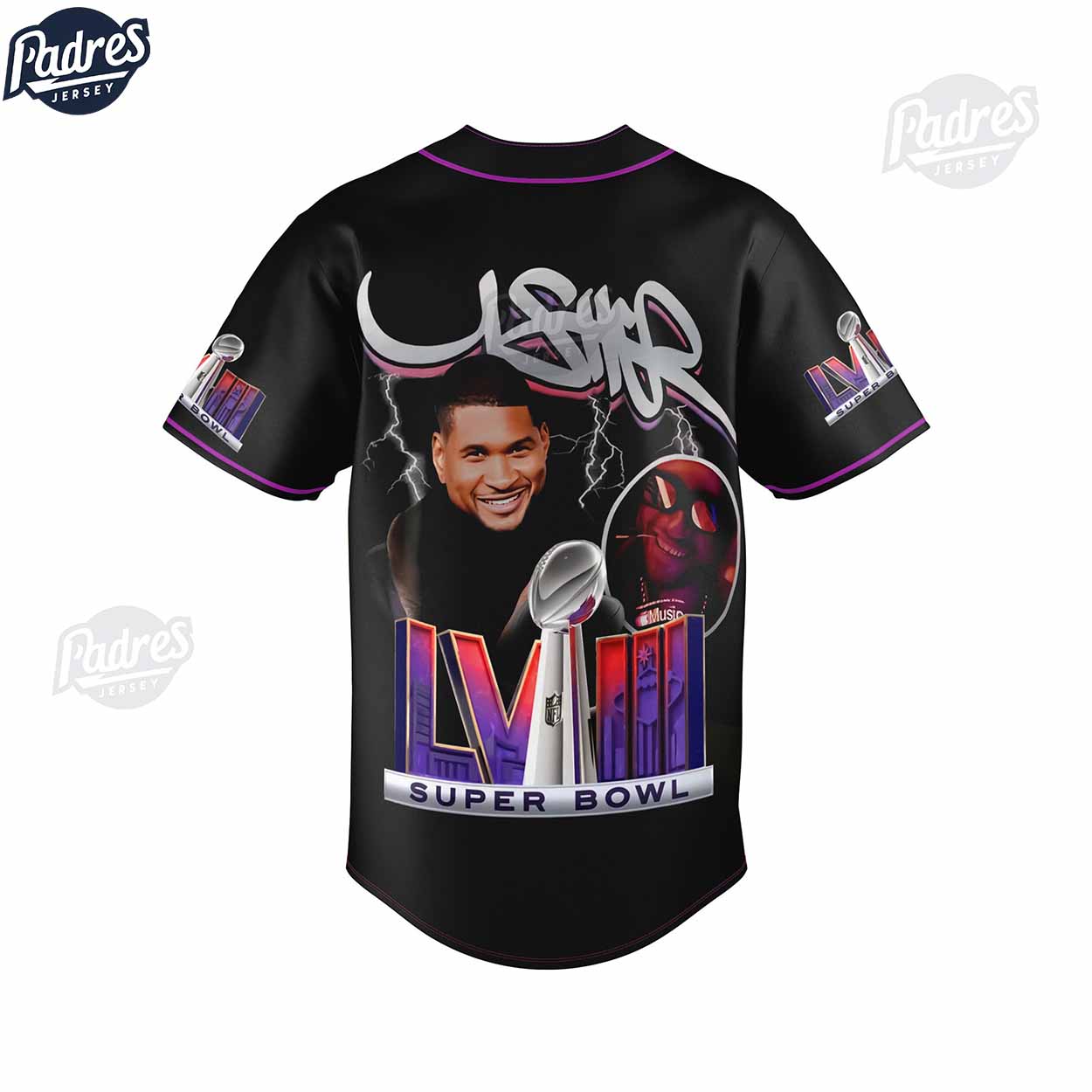 Usher Super Bowl Personalized Baseball Jersey - Padres Jersey Oasis: Elevate Your Baseball Style Game