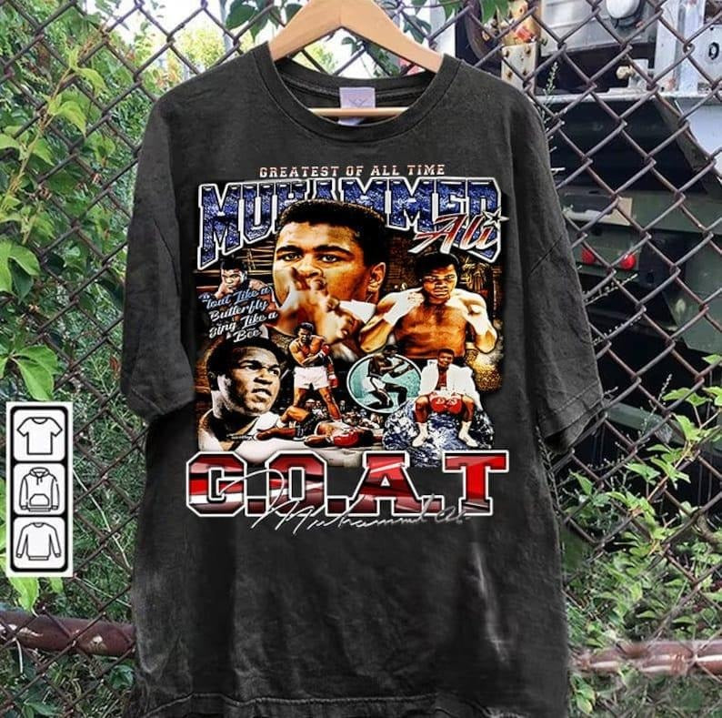 Vintage 90s Graphic Style Muhammad Ali T-shirt - Muhammad Ali T-shirt - American Professional Boxer Tee For Man and Woman Unisex T-shirt, Gift For Fan