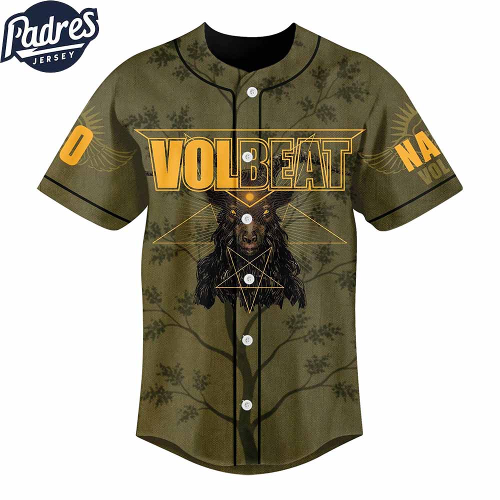 VolBeat God Of Angels Trust Music Baseball Jersey - Padres Jersey Oasis: Elevate Your Baseball Style Game