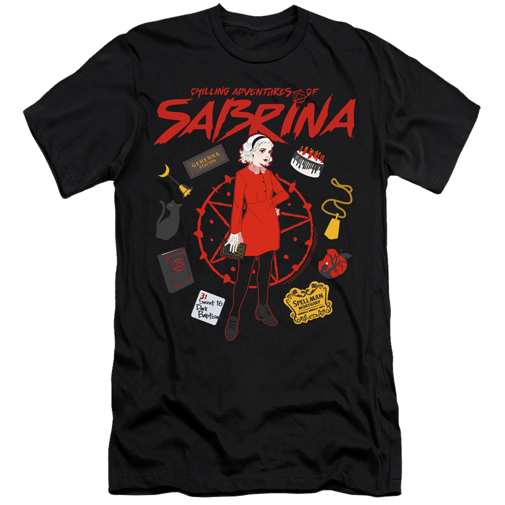 Chilling Adventures Of Sabrina Circle - Men's Premium Slim Fit T-Shirt