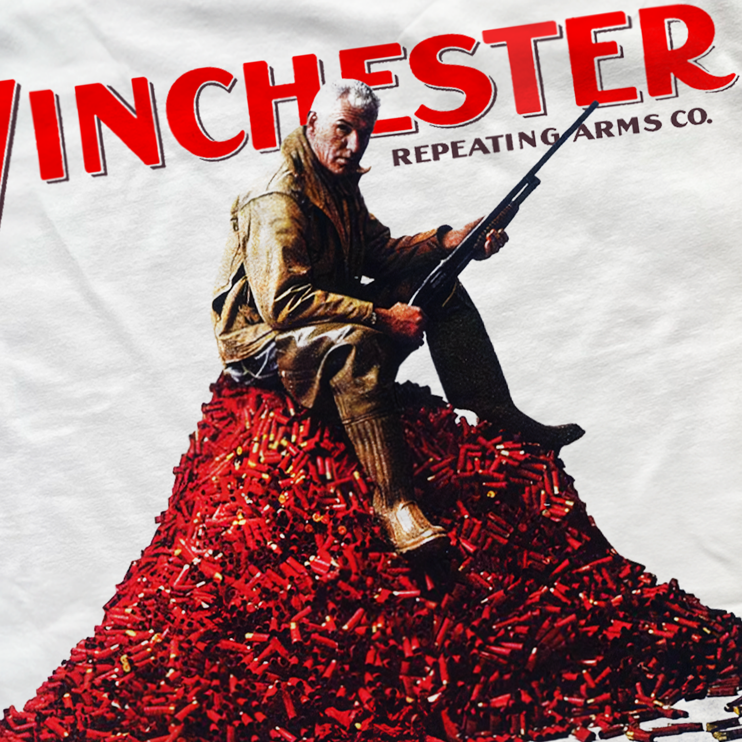 WINCHESTER 'REPEATING ARMS CO.' HEAVYWEIGHT WHITE T-SHIRT