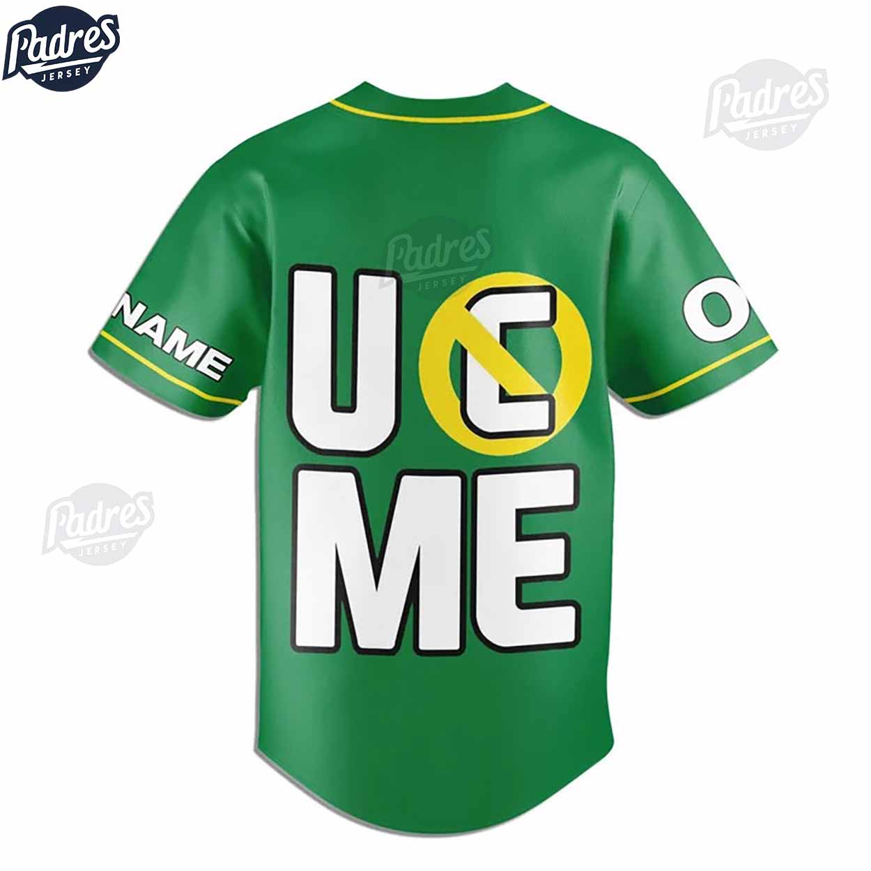 WWE John Cena Never Give Up Custom Baseball Jersey - Padres Jersey Oasis: Elevate Your Baseball Style Game