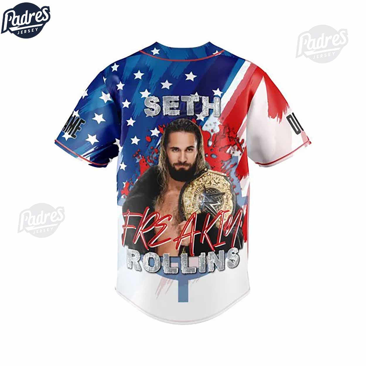 WWE Seth Rollins Freakin Custom Baseball Jersey - Padres Jersey Oasis: Elevate Your Baseball Style Game