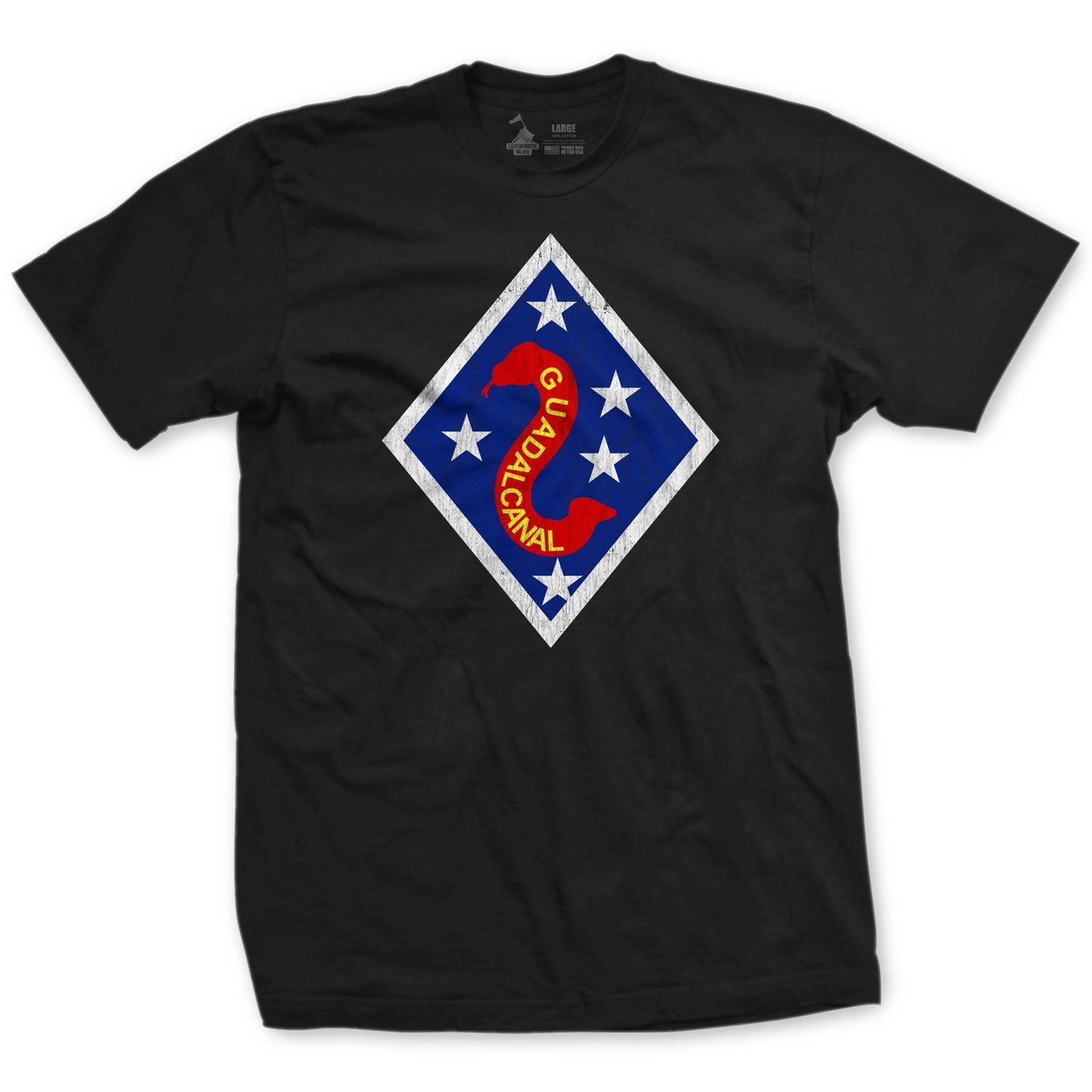 WW2 2nd Division Guadalcanal Patch T-Shirt