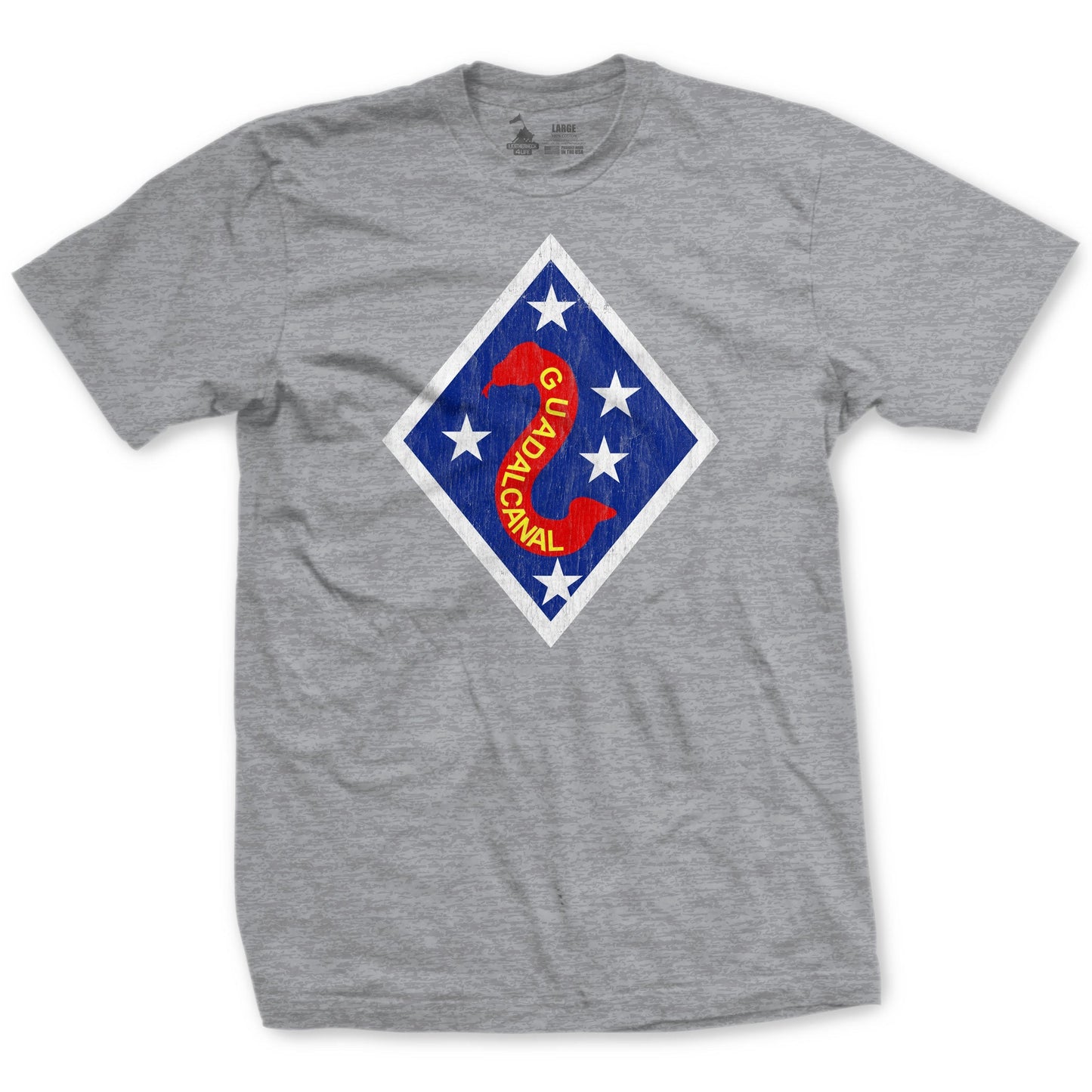 WW2 2nd Division Guadalcanal Patch T-Shirt
