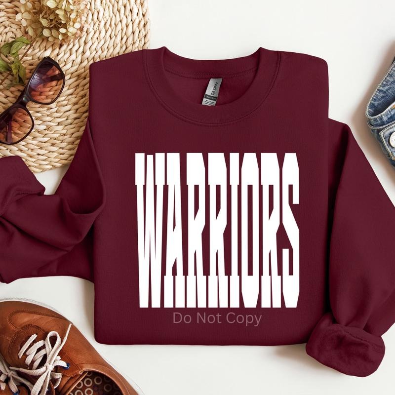 Warriors Screen Print Transfer