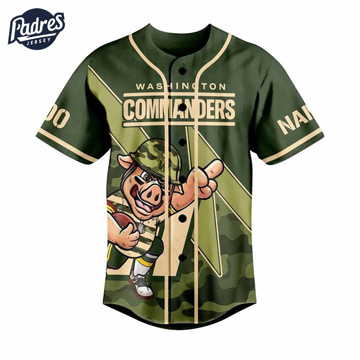 Washington Commanders Salute To Service Custom Baseball Jersey - Padres Jersey Oasis: Elevate Your Baseball Style Game