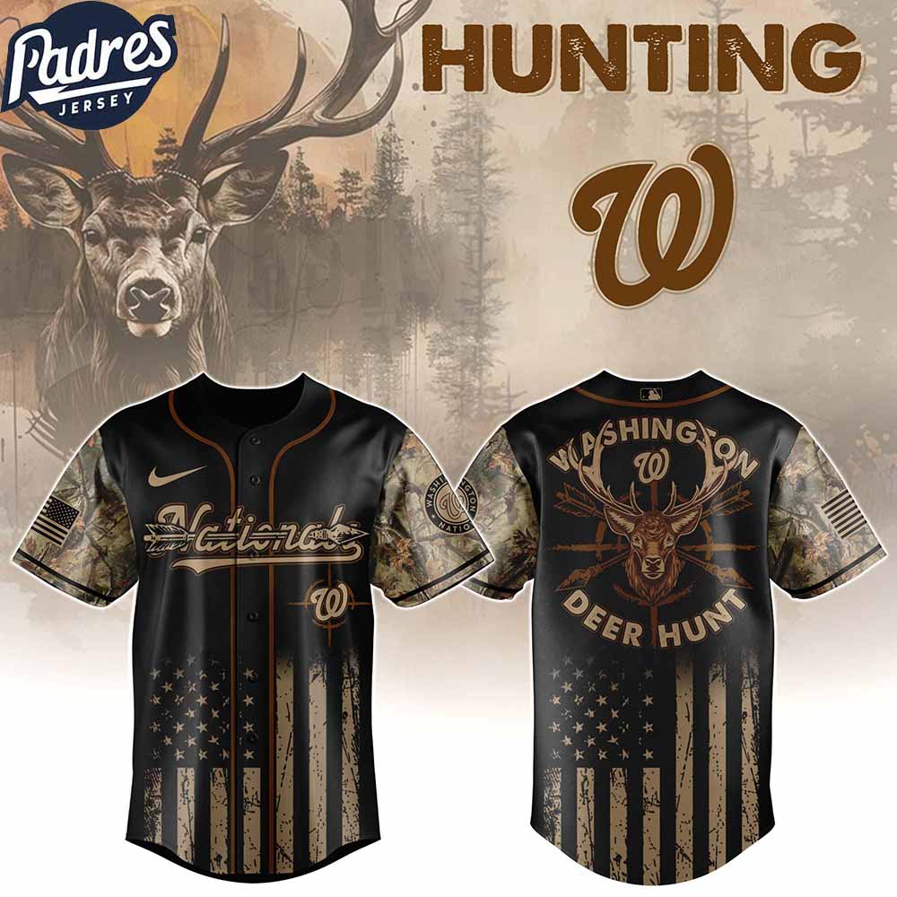 Washington Nationals MLB X Deer Hunting Personalized Baseball Jersey - Padres Jersey Oasis: Elevate Your Baseball Style Game