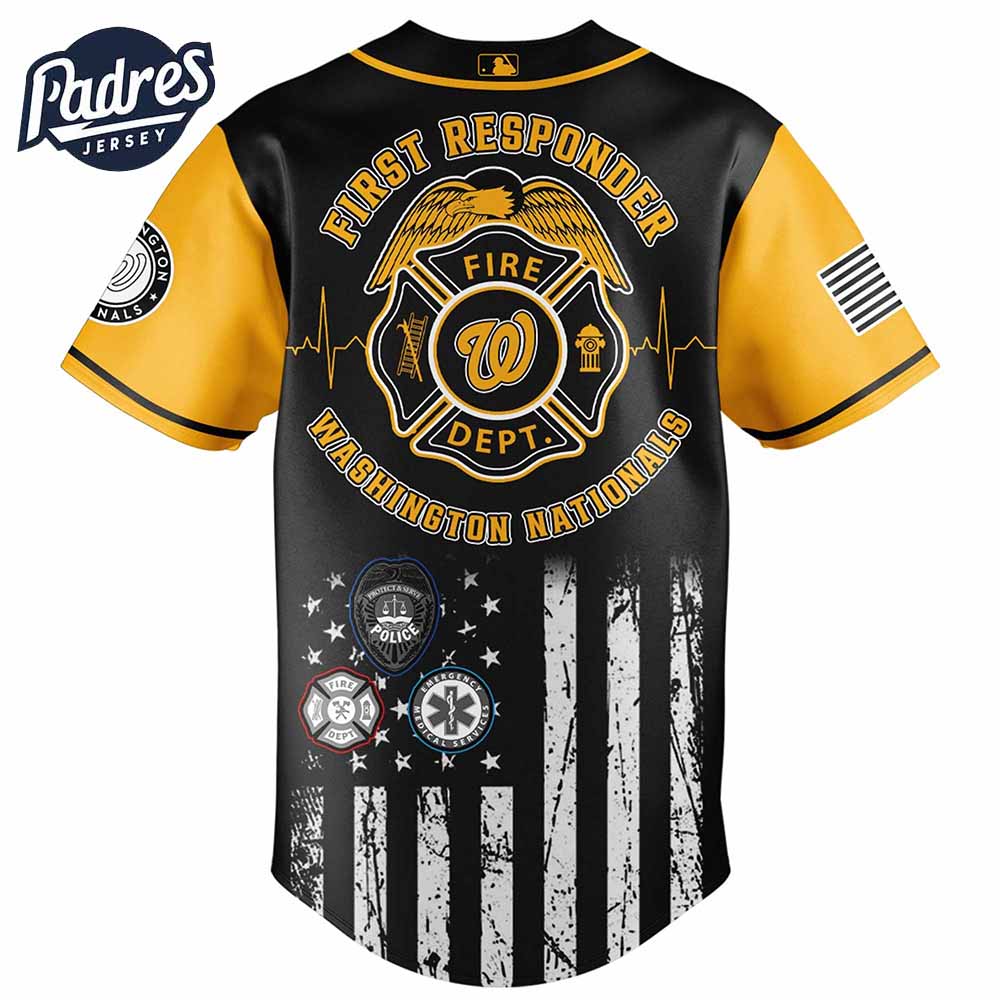 Washington Nationals MLB x First Responders Baseball Jersey - Padres Jersey Oasis: Elevate Your Baseball Style Game