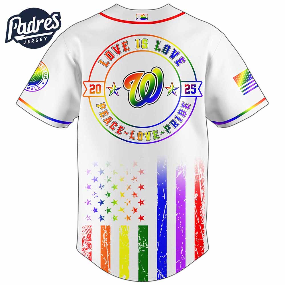 Washington Nationals MLB x Happy Pride Month Baseball Jersey - Padres Jersey Oasis: Elevate Your Baseball Style Game