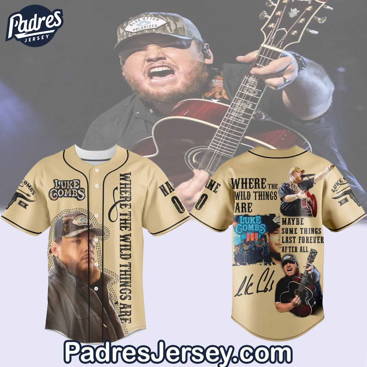 Where the Wild Things Are Luke Combs Baseball Jersey Outfit - Padres Jersey Oasis: Elevate Your Baseball Style Game