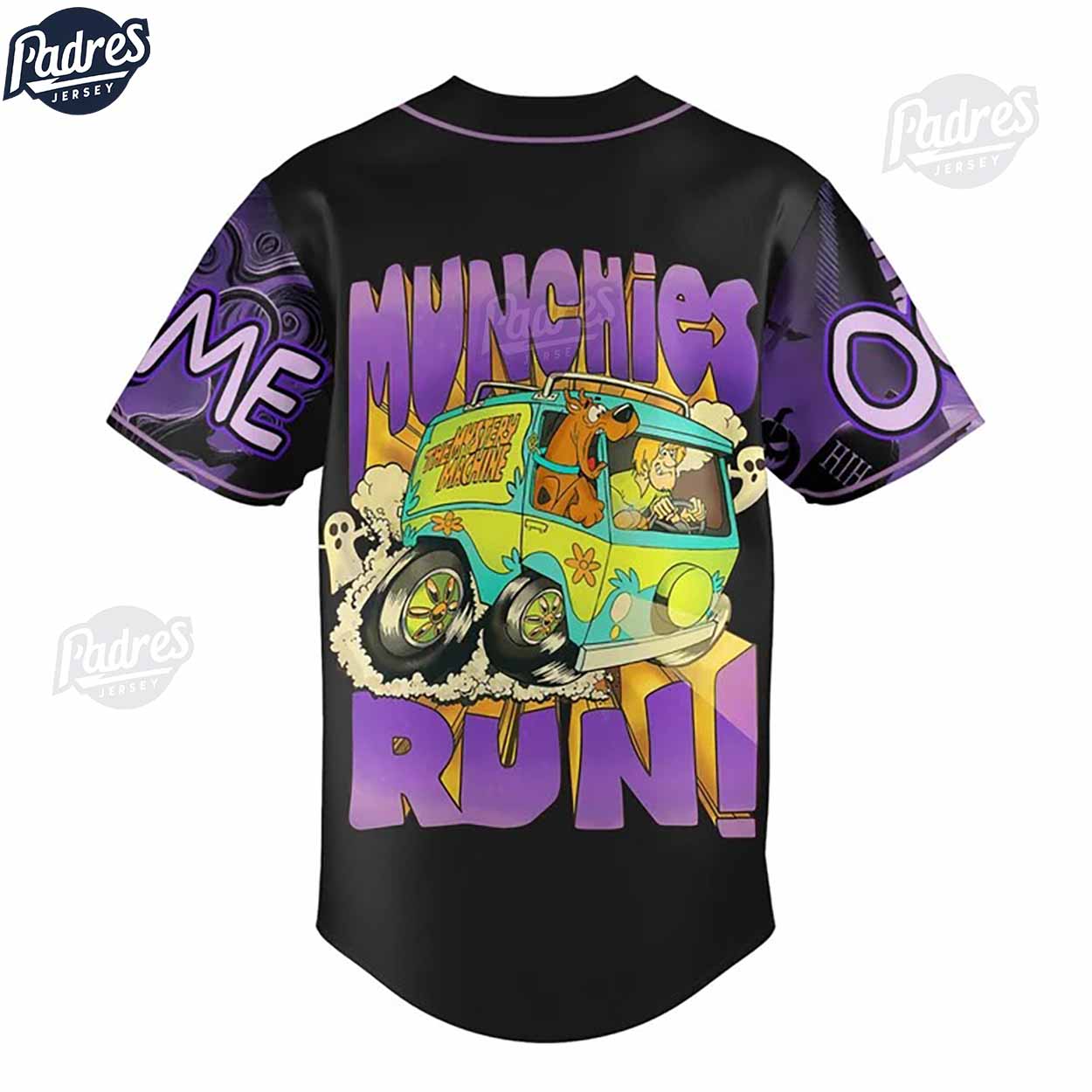 Which Way For More Candy Halloween Scooby-Doo Custom Baseball Jersey - Padres Jersey Oasis: Elevate Your Baseball Style Game