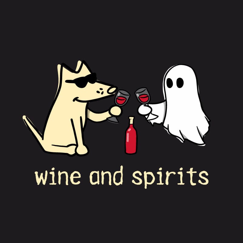 Wine and Spirits - Ladies Curvy V-Neck Tee