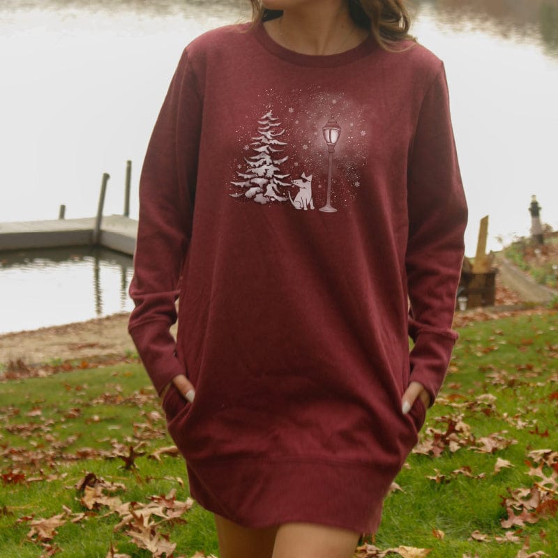 Winter Lamppost - Sweatshirt Dress