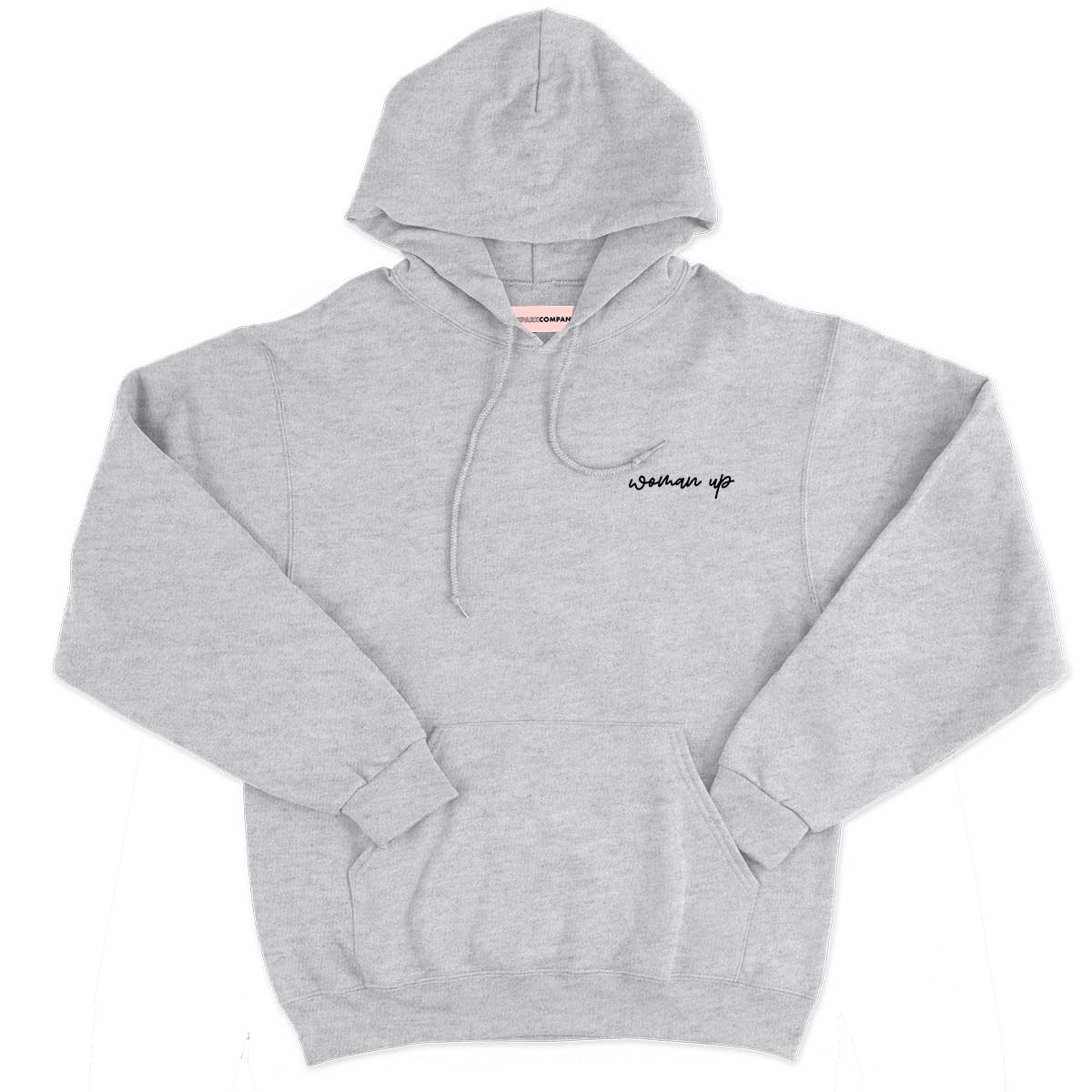 Woman Up Embroidery Detail Hoodie