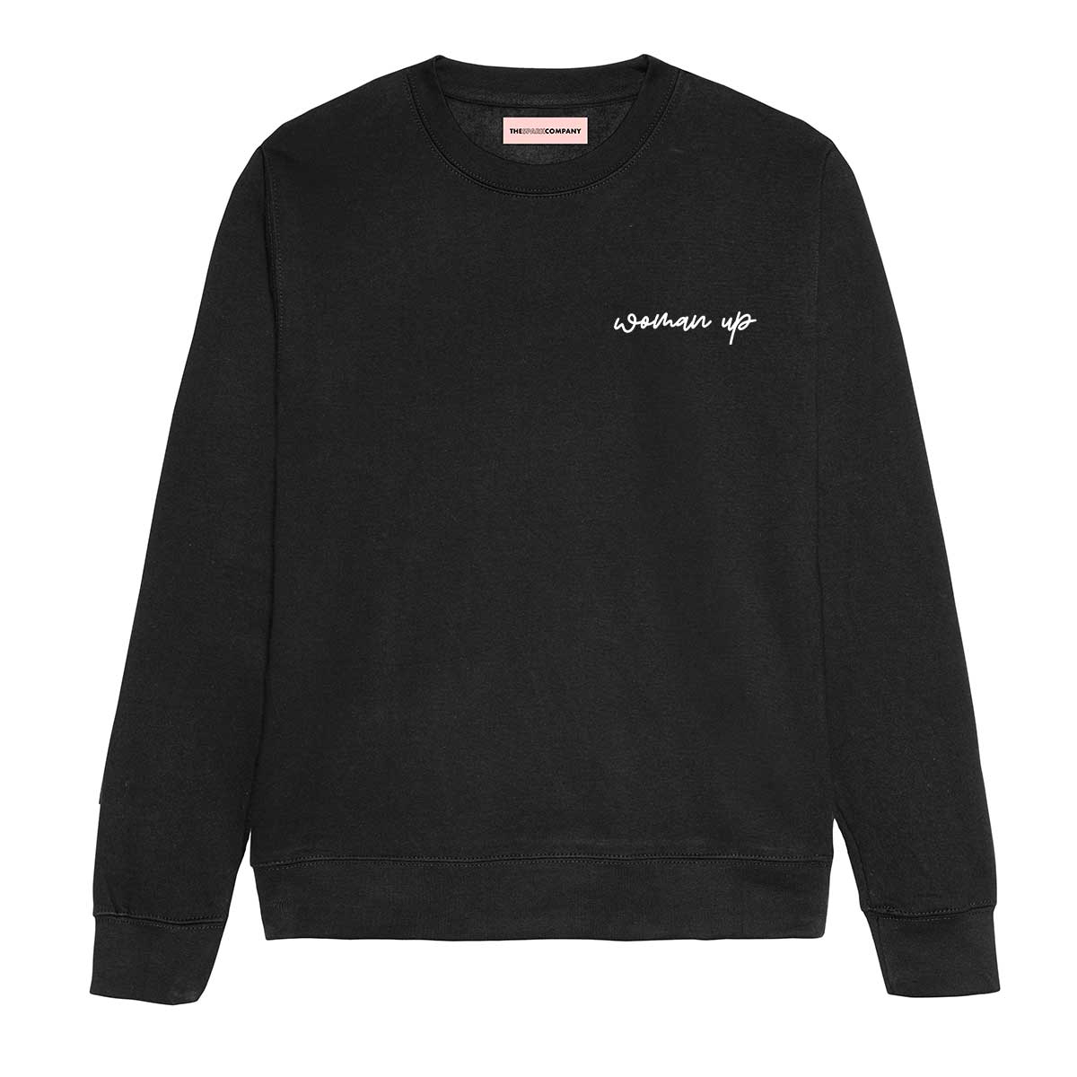 Woman Up Embroidery Detail Sweatshirt