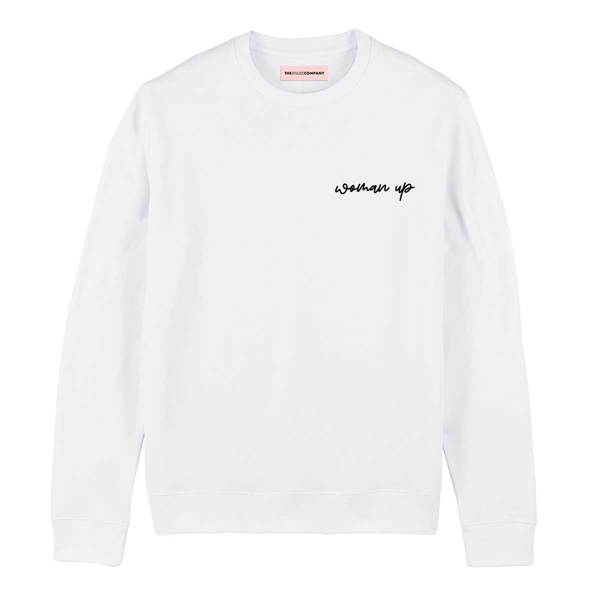 Woman Up Embroidery Detail Sweatshirt