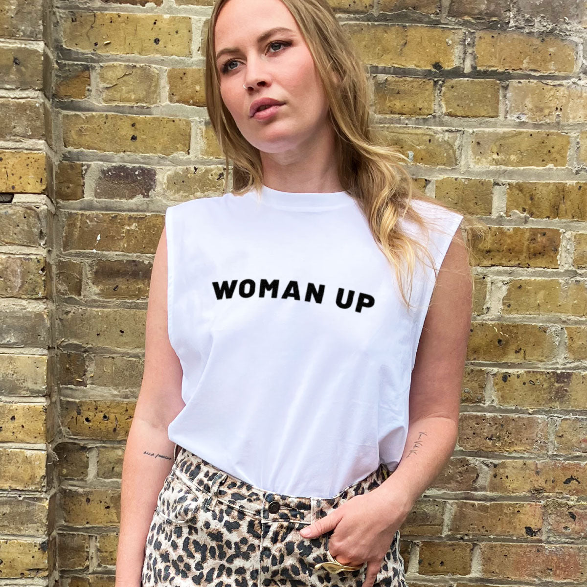 Woman Up Sleeveless T-Shirt