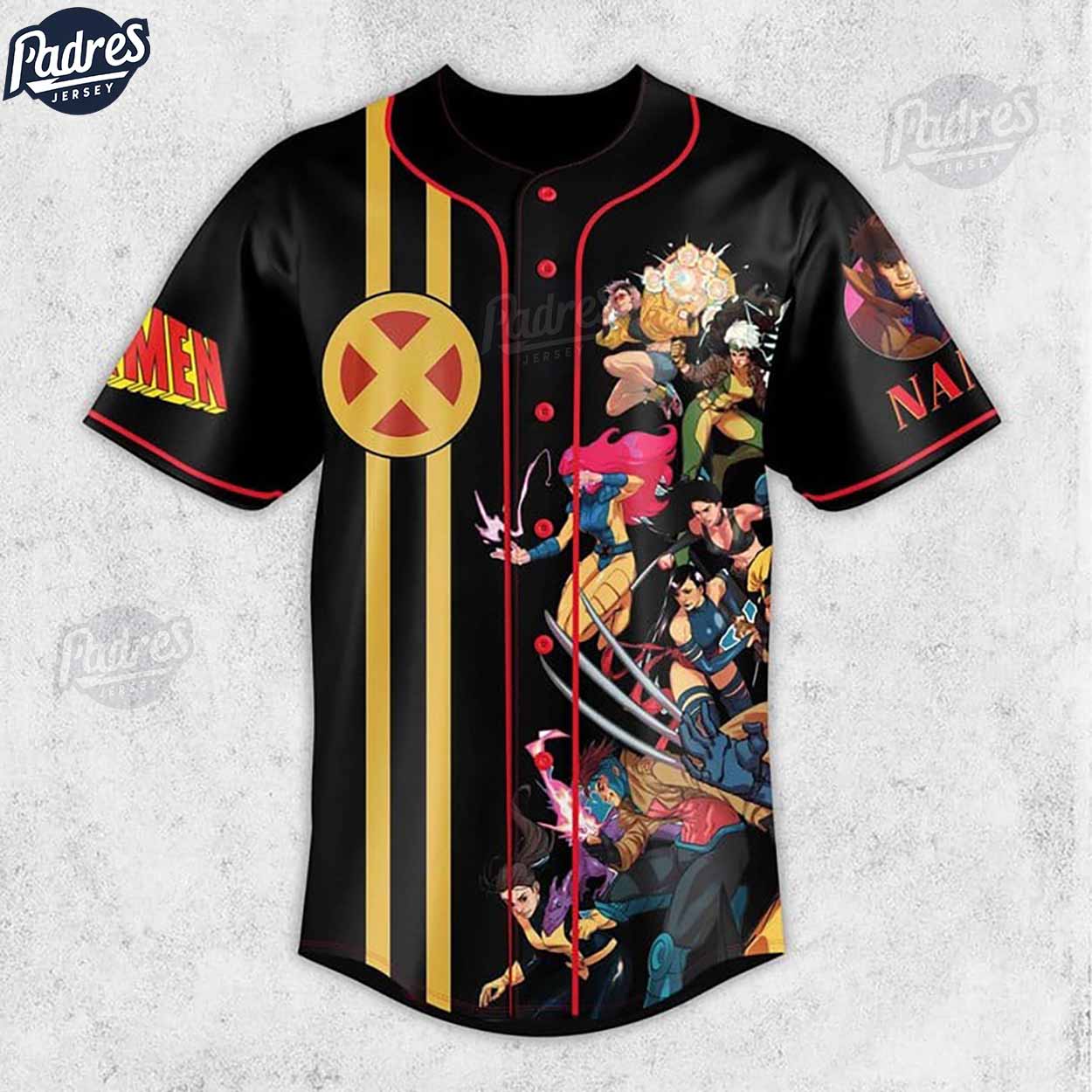 X-Men 97 Gambit Baseball Jersey - Padres Jersey Oasis: Elevate Your Baseball Style Game