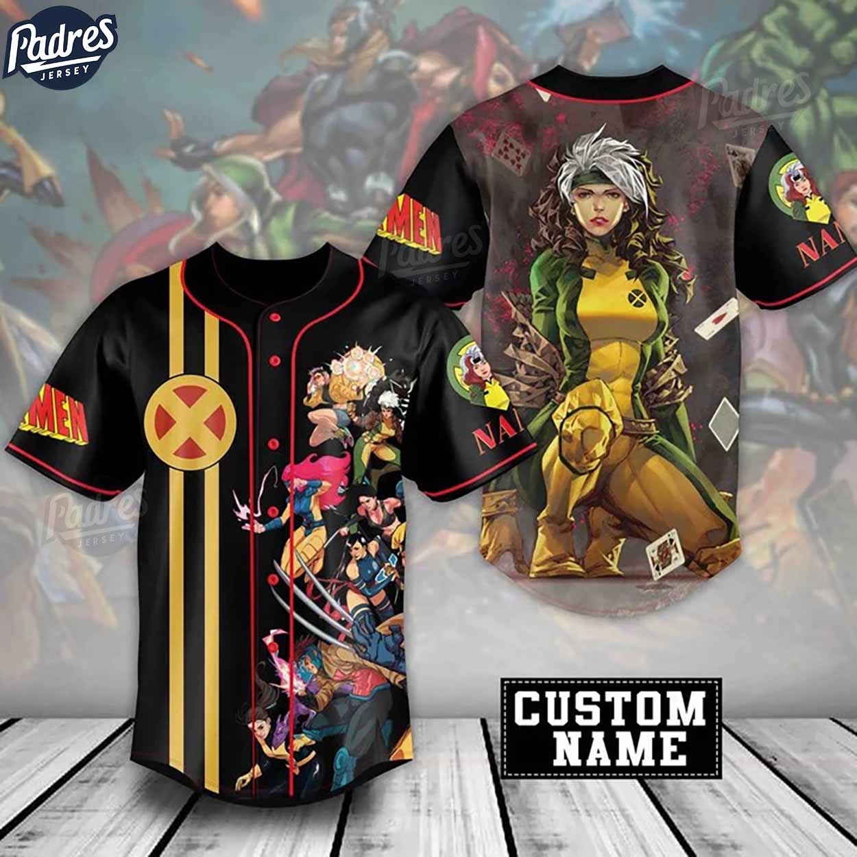 X-Men 97 Rogue Baseball Jersey - Padres Jersey Oasis: Elevate Your Baseball Style Game