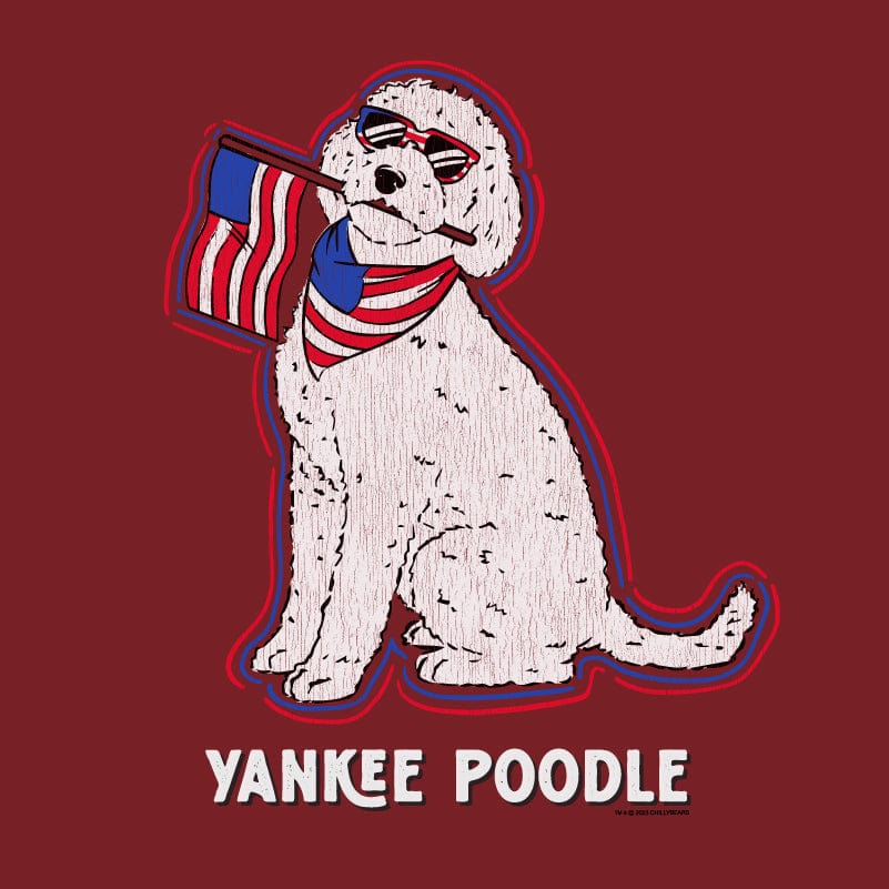 Yankee Poodle - Ladies Curvy V-Neck Tee