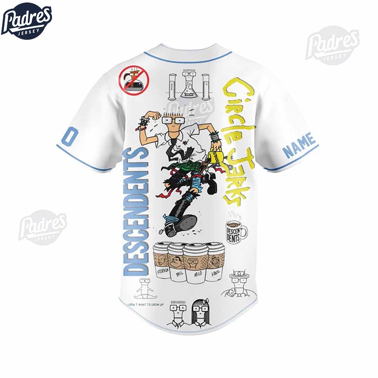 You Got Your Descendents In My Circle Jerks Custom Baseball Jersey - Padres Jersey Oasis: Elevate Your Baseball Style Game