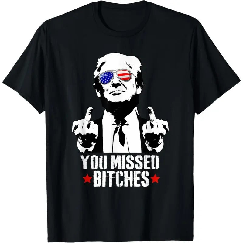 You Missed Shirt, You Missed Trump 2024 TShirt You Missed T-Shirt made in usa