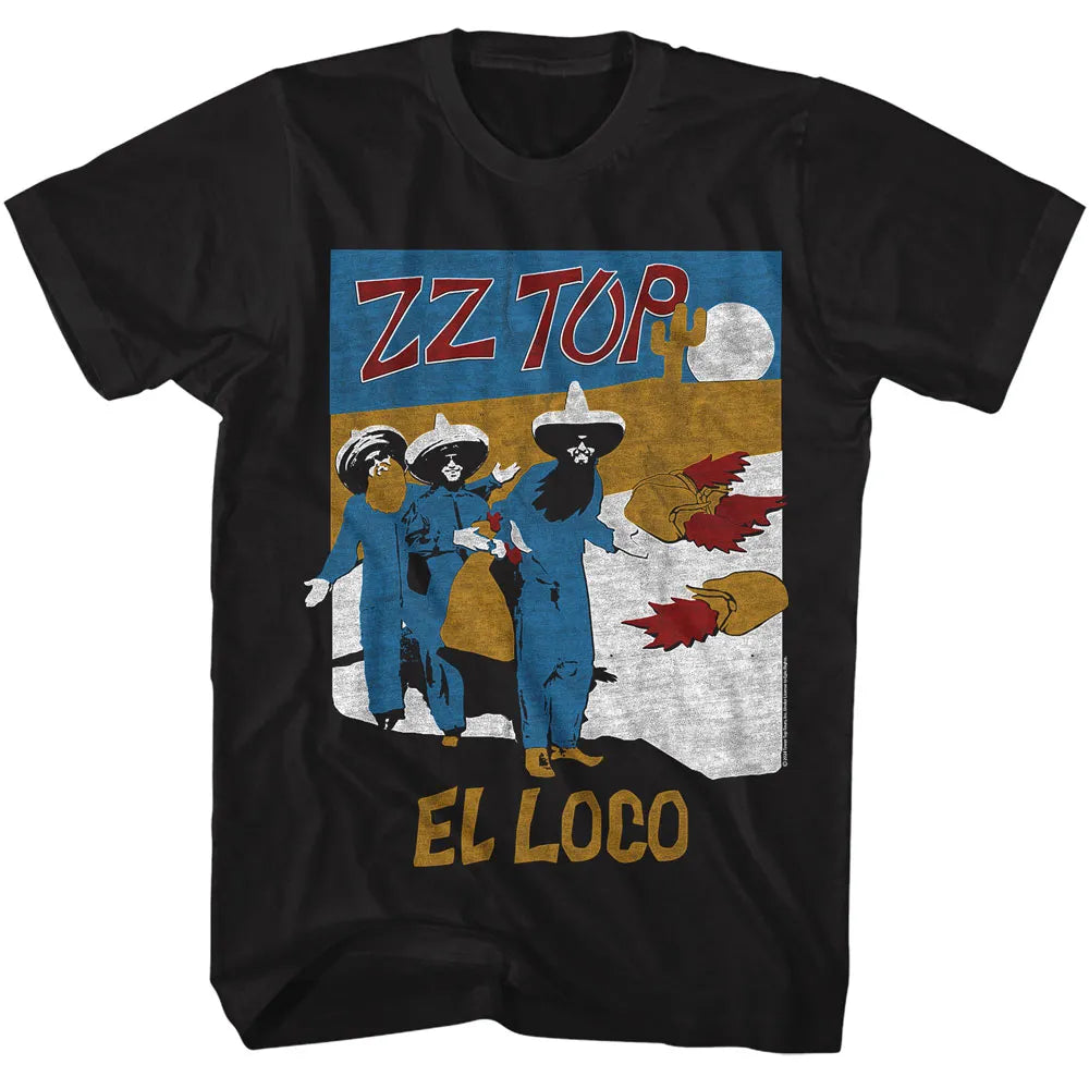 ZZ Top El Loco Official T-shirt Style001