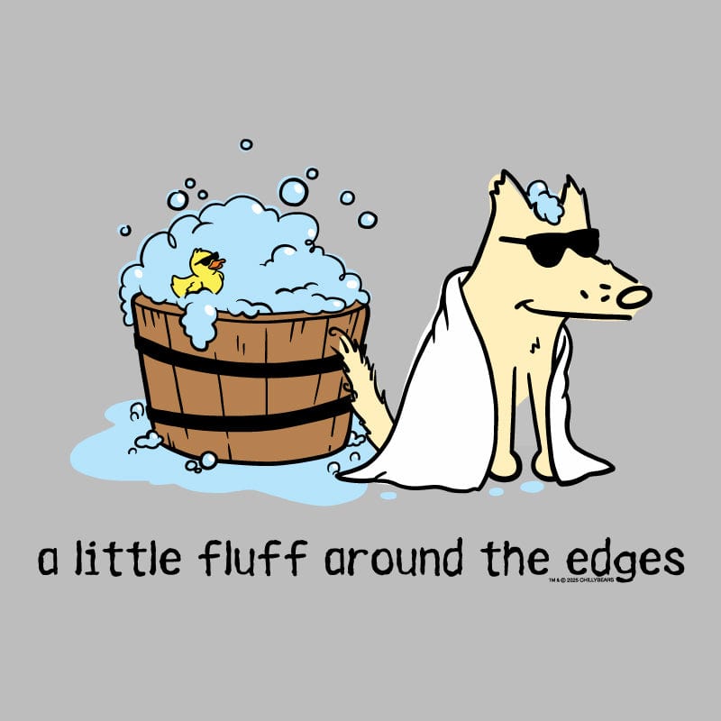 A Little Fluff Around the Edges  - Ladies Curvy V-Neck Tee