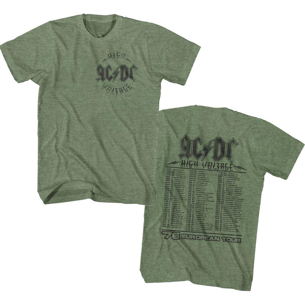 AC/DC - Hv '76 Tour Boyfriend Tee