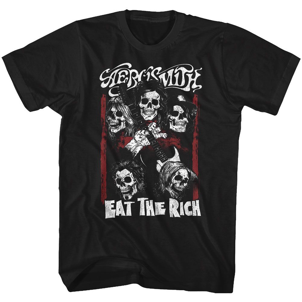 Aerosmith - Eat The Rich Skull T-Shirt