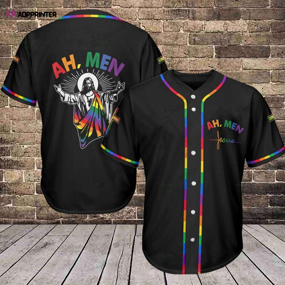 Ah Men Baseball Jersey 414 - LGBT Baseball Tee: Show Your Pride! - Aopprinter