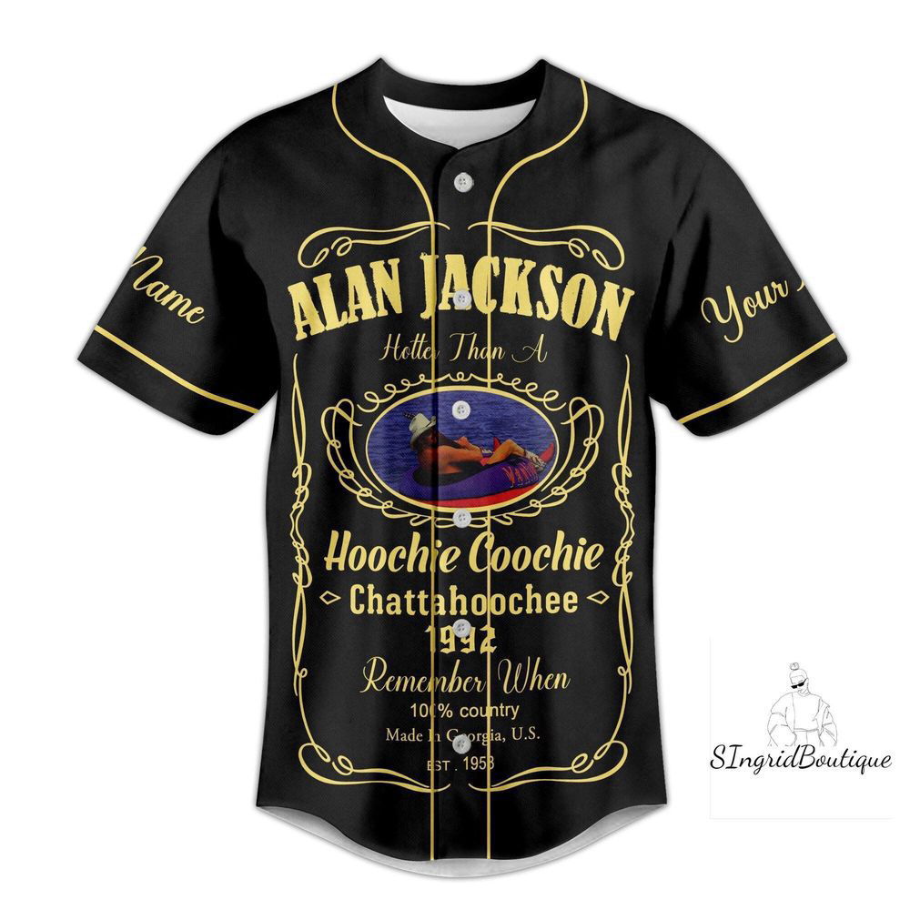 Alan Jackson Jersey Shirt, Custom Alan Jackson Baseball Jersey - lylyprint.com