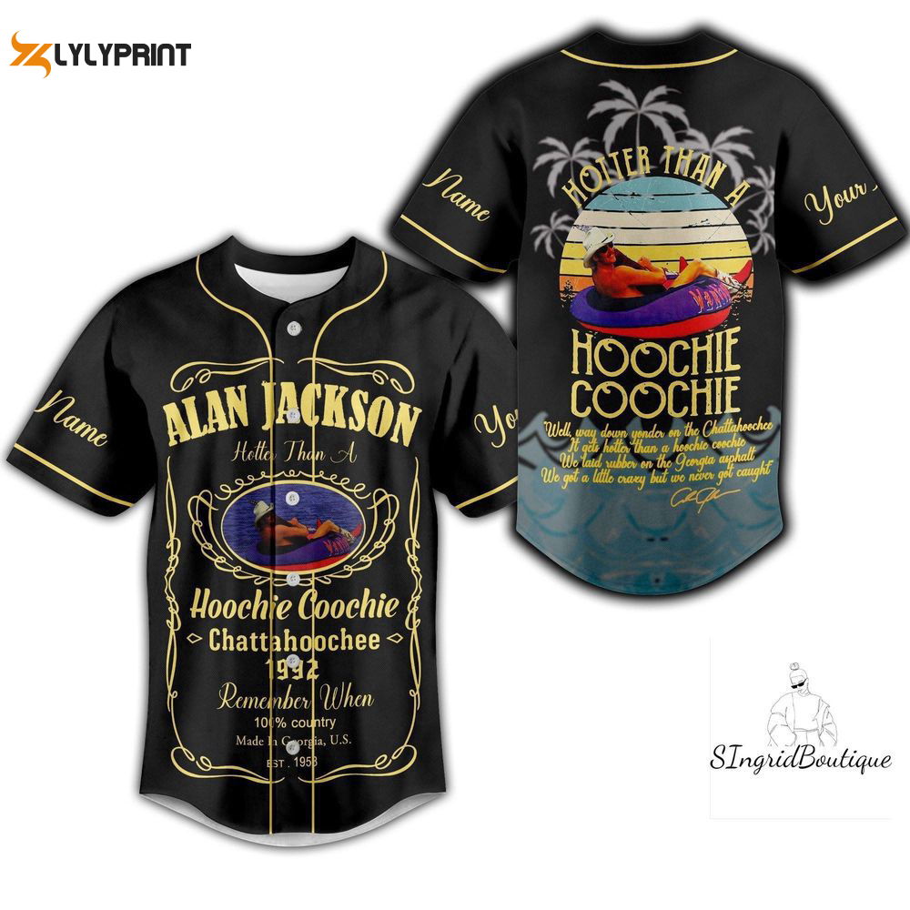 Alan Jackson Jersey Shirt, Custom Alan Jackson Baseball Jersey - lylyprint.com