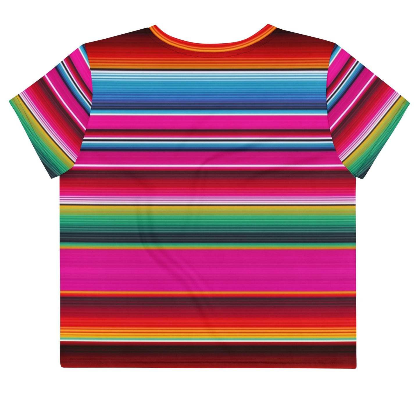 Hot Pink Serape WomenÃ¢â‚¬â„¢s All-Over Print Crop Tee