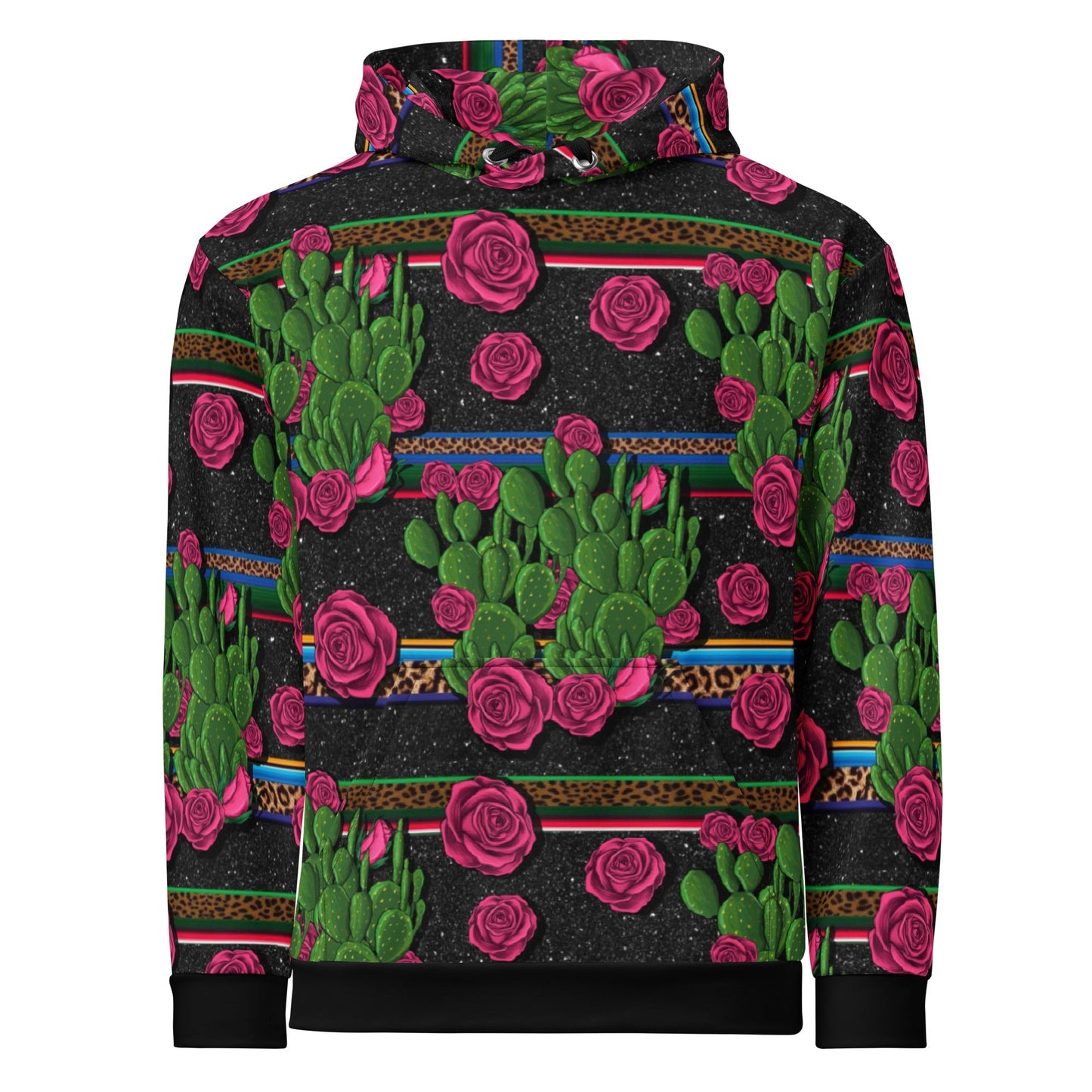 Mexicali Rose Y Cactus Pattern Unisex Hoodie for Latinos